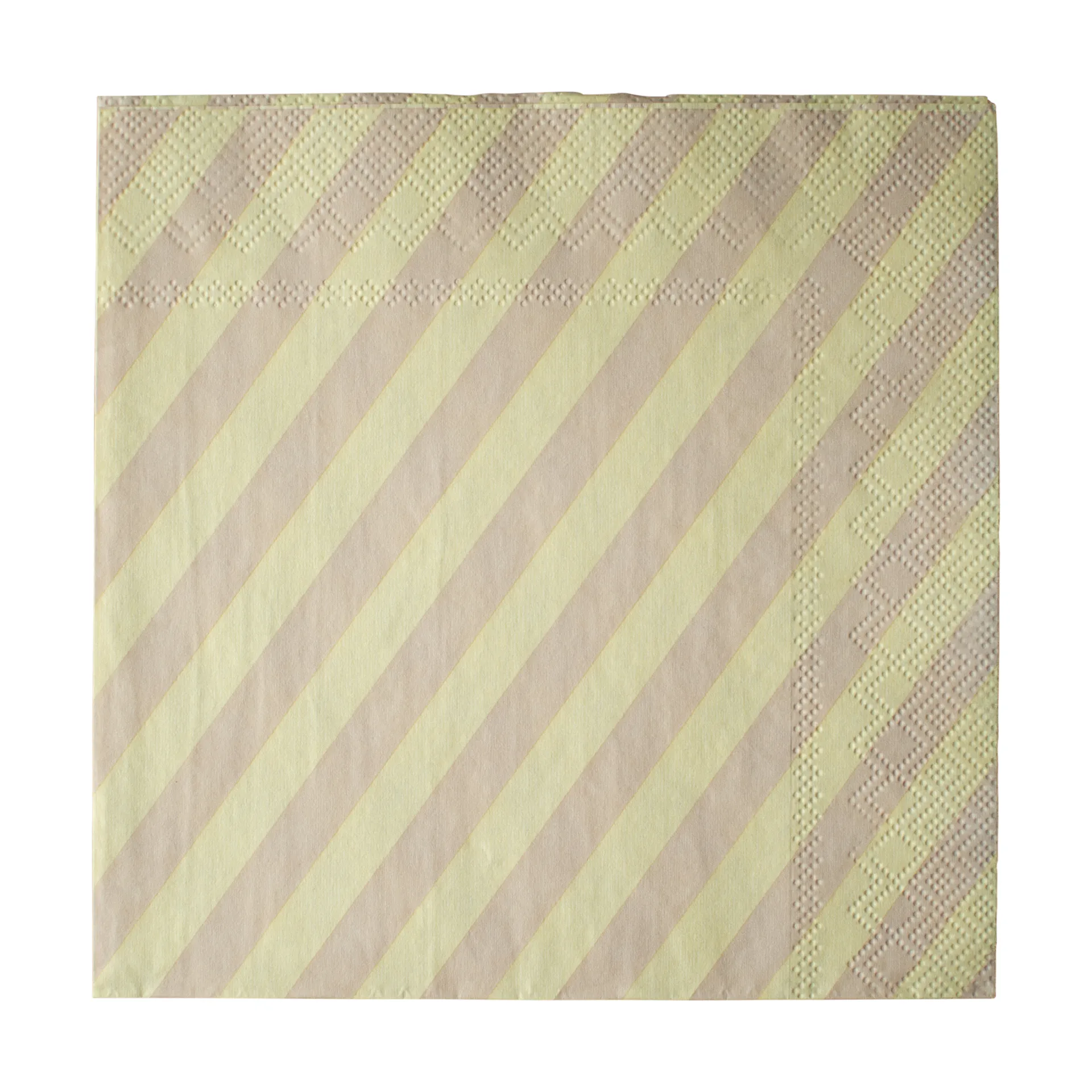 Stripe guardanapo de papel 33x33 cm 20 unidades, Amarelo DBKD