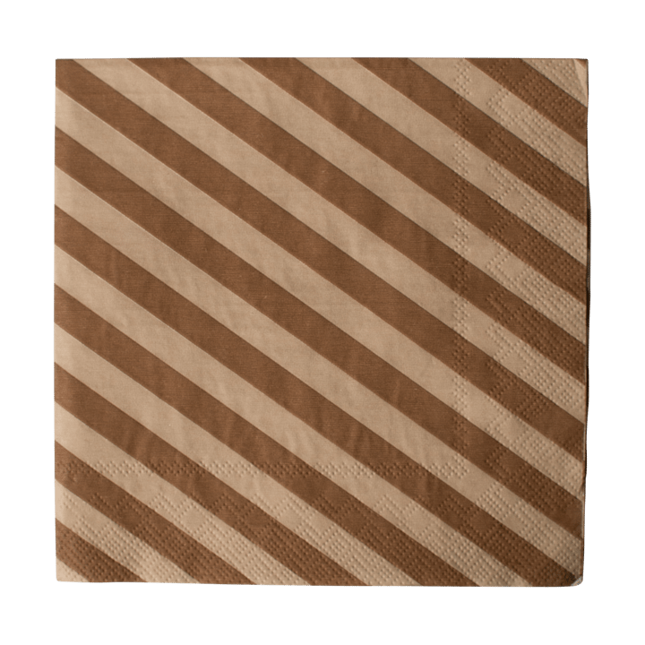 Stripe guardanapo de papel 33x33 cm 20 unidades - Torrão  - DBKD
