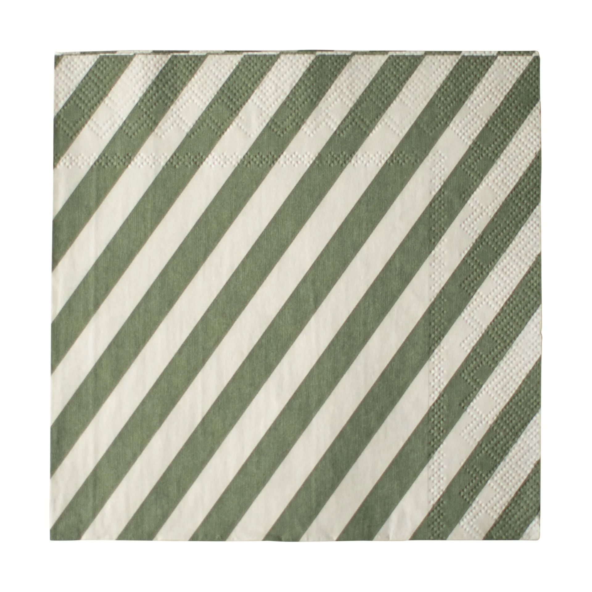 Stripe guardanapo de papel 33x33 cm 20 unidades, Verde DBKD