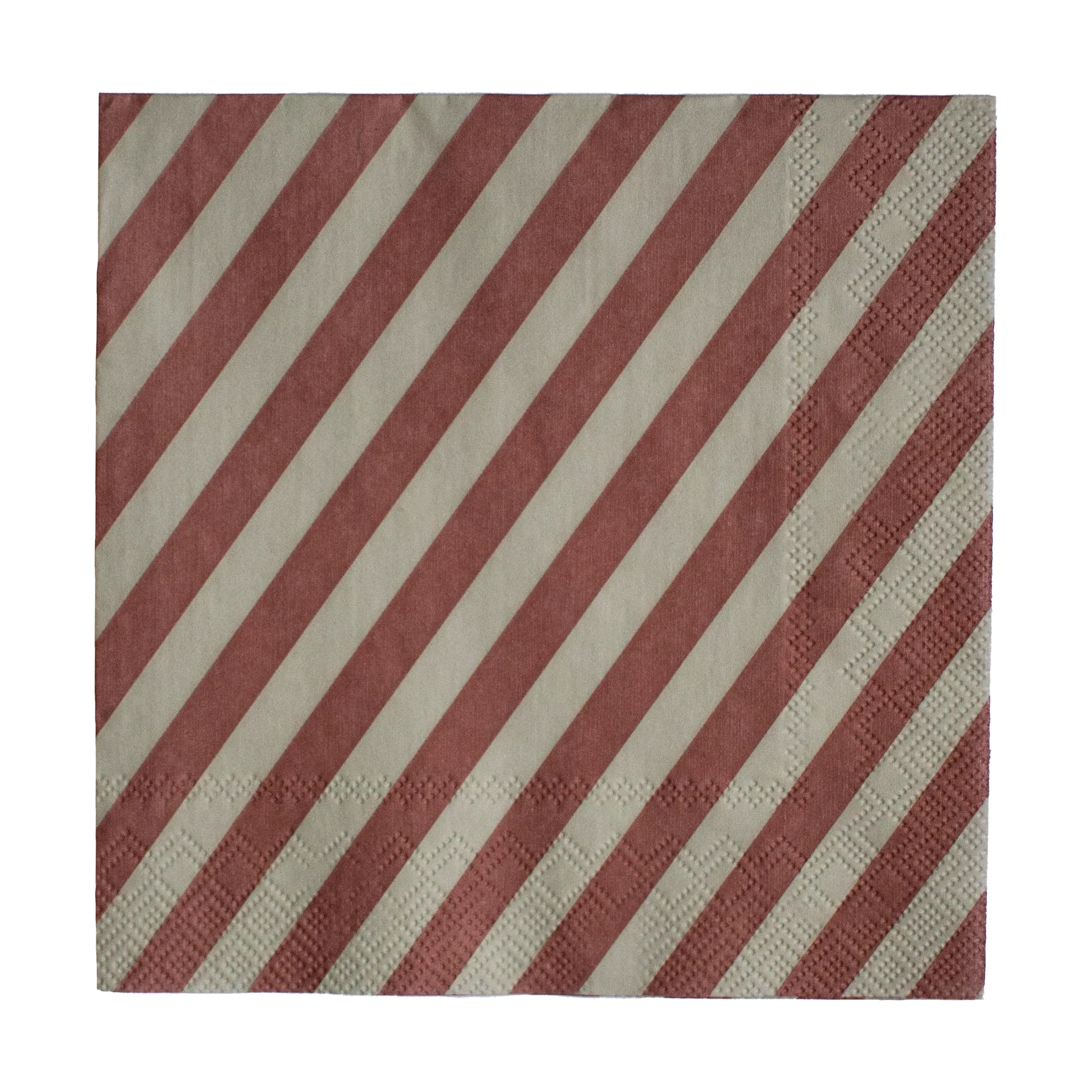 Stripe guardanapo de papel 33x33 cm 20 unidades, Vermelho escuro DBKD