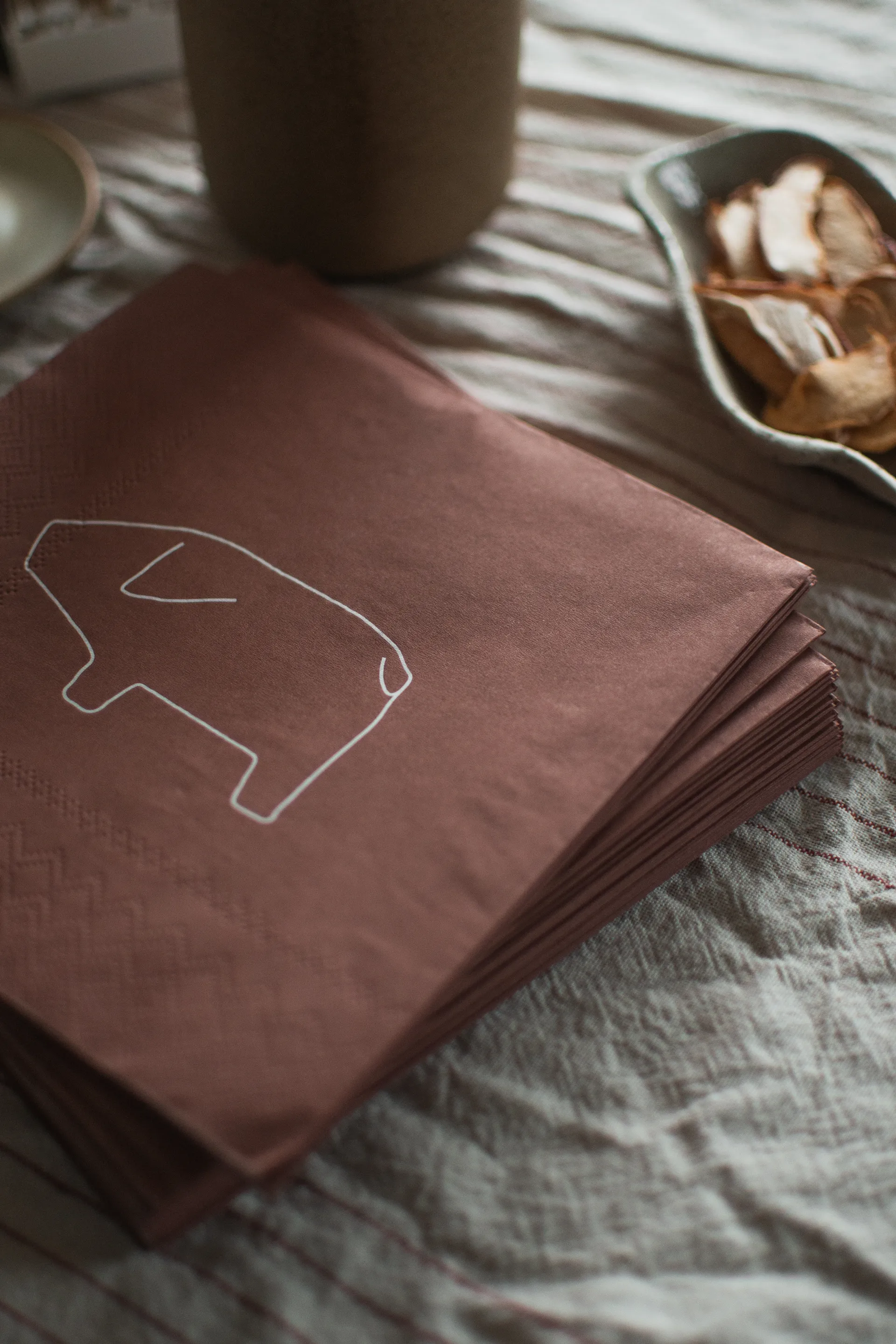 Swedish pig guardanapo de papel 33x33 cm 20 unidades, Vermelho DBKD