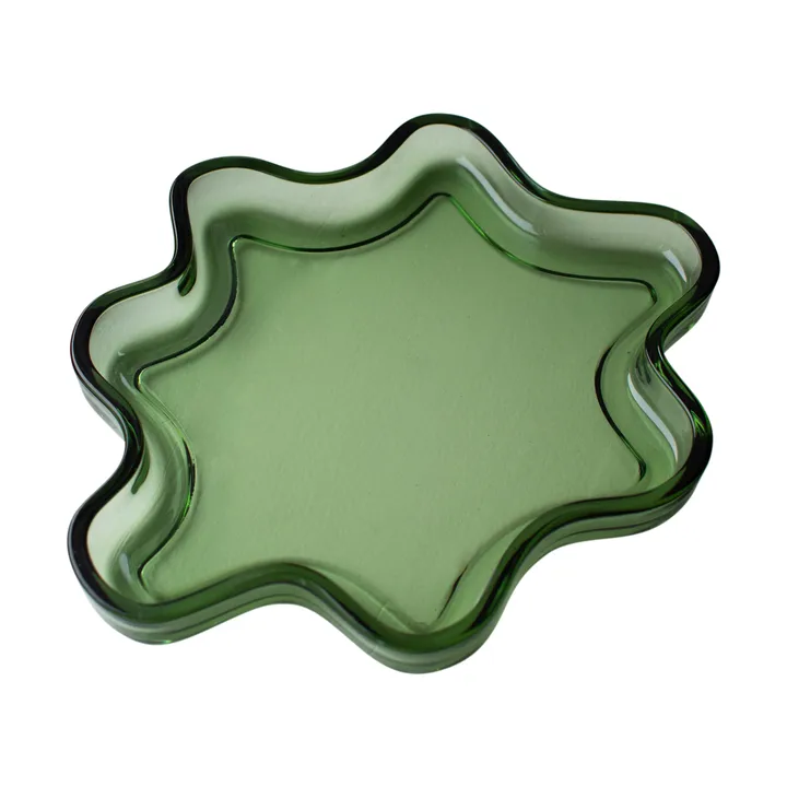 Tabuleiro decorativo Filter - Verde, Ø22x2 cm - DBKD