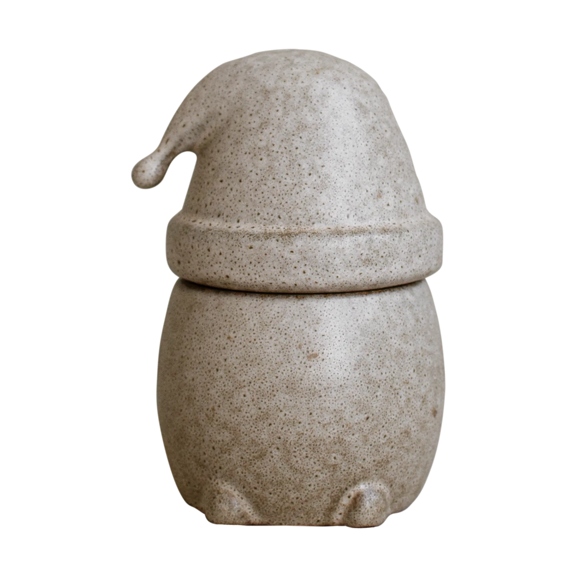 Taça com tampa pequena Eating Santa, Bege DBKD