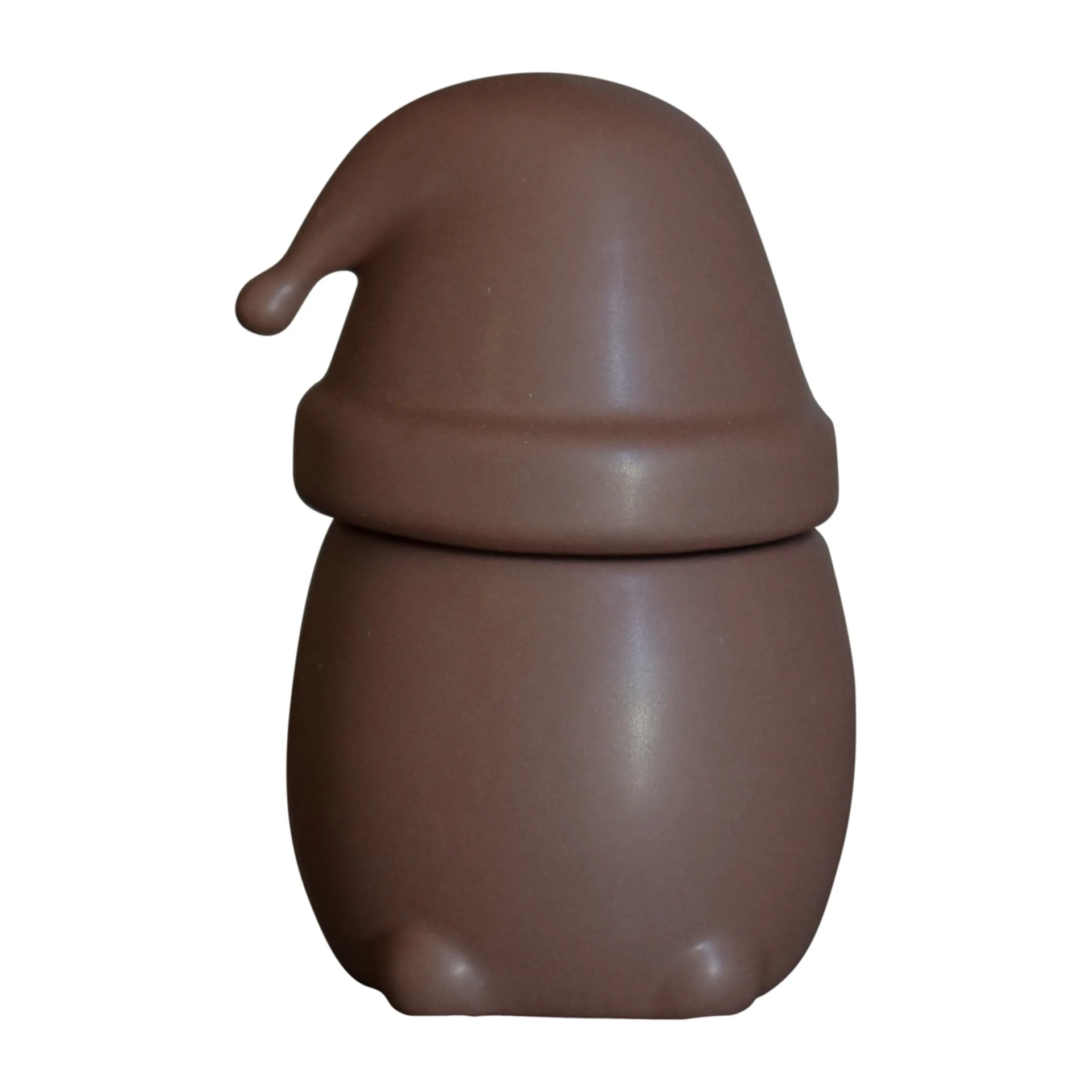 Taça com tampa pequena Eating Santa, Castanho DBKD