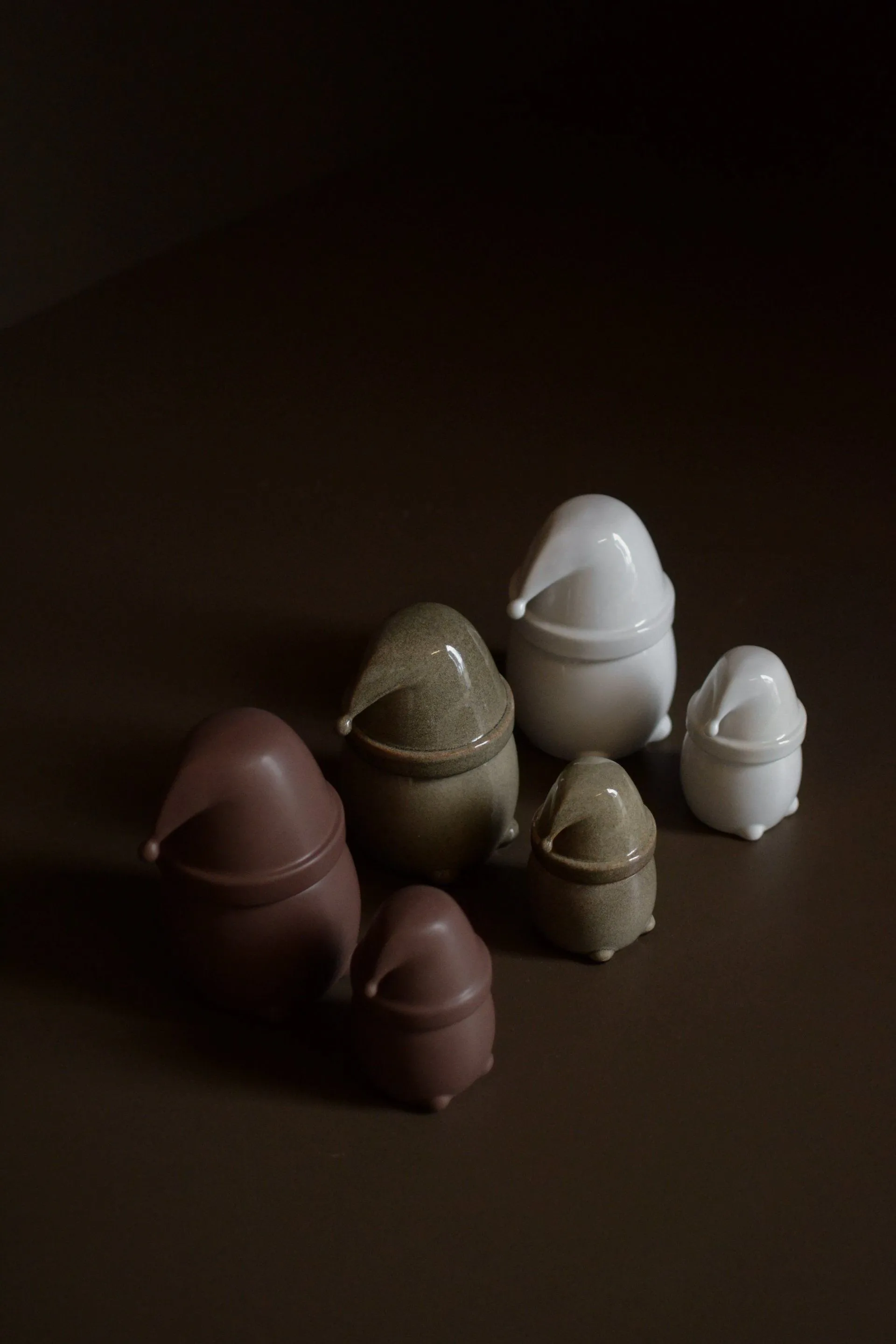 Taça com tampa pequena Eating Santa, Castanho DBKD