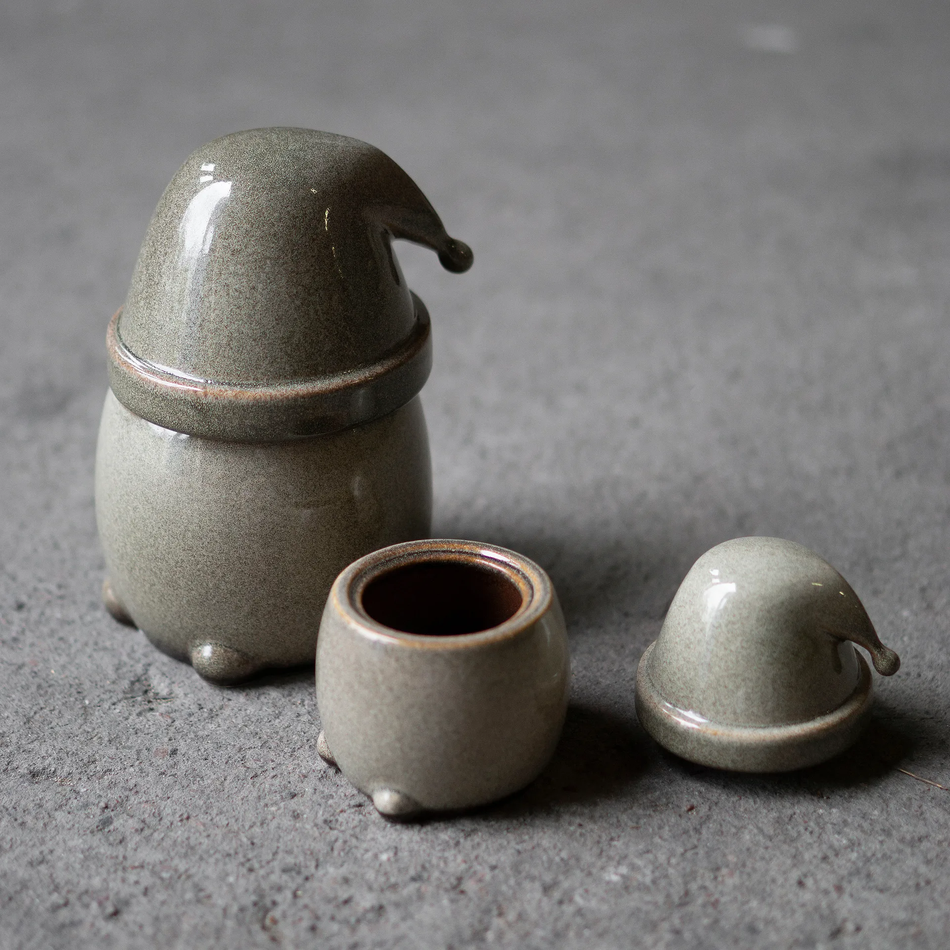 Taça com tampa pequena Eating Santa, Multi DBKD