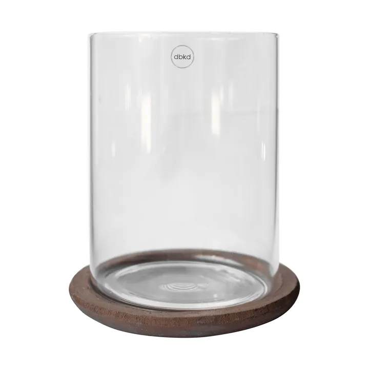 Terra castiçal de vidro - Brown, 21,5 cm - DBKD