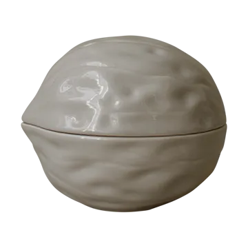 Tigela Walnut com tampa - Shiny mole - DBKD