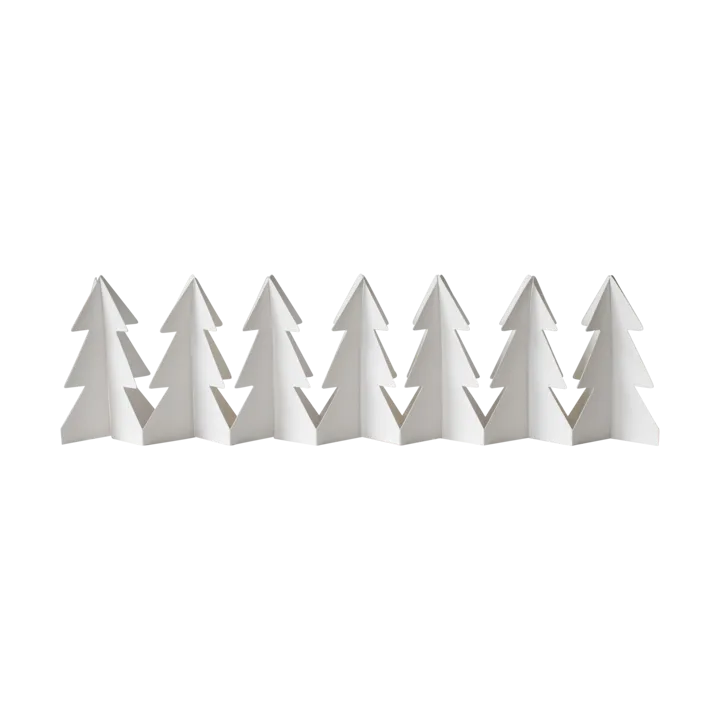 Tree in a row decoração 60 cm - Branco, 7x60 cm - DBKD