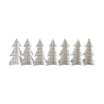 Tree in a row decoração 60 cm - Square branco, 12x60 cm - DBKD