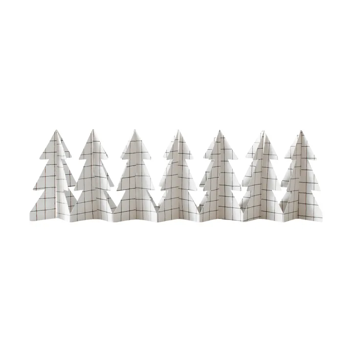 Tree in a row decoração 60 cm - Square branco, 12x60 cm - DBKD