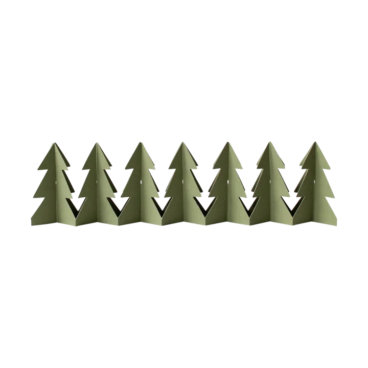 Tree in a row decoração 60 cm - Verde, 7x60 cm - DBKD