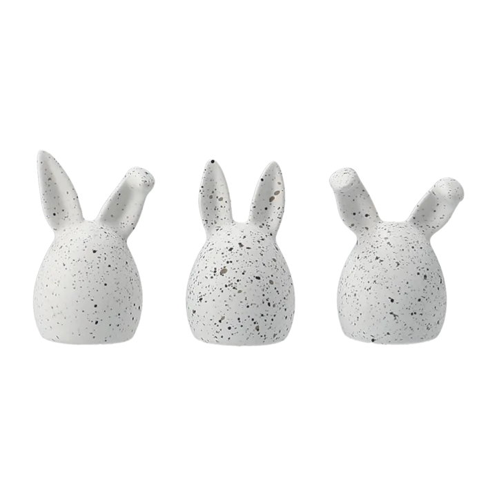 Triplets coelho da Páscoa 3 unid. - White dot - DBKD