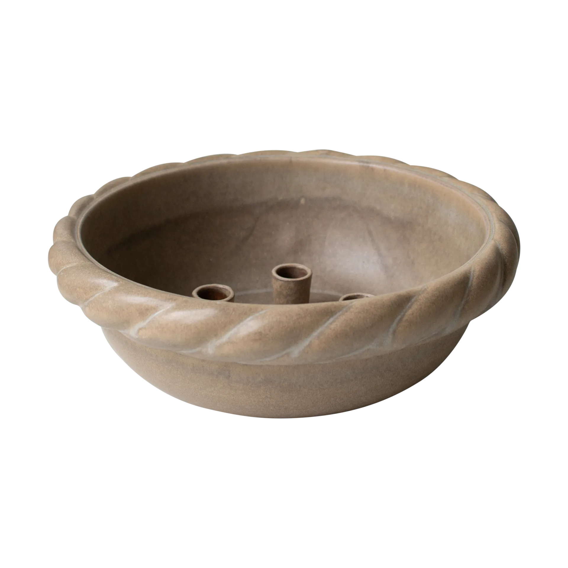 Twine castiçal com base plana Ø30 cm, Bege DBKD