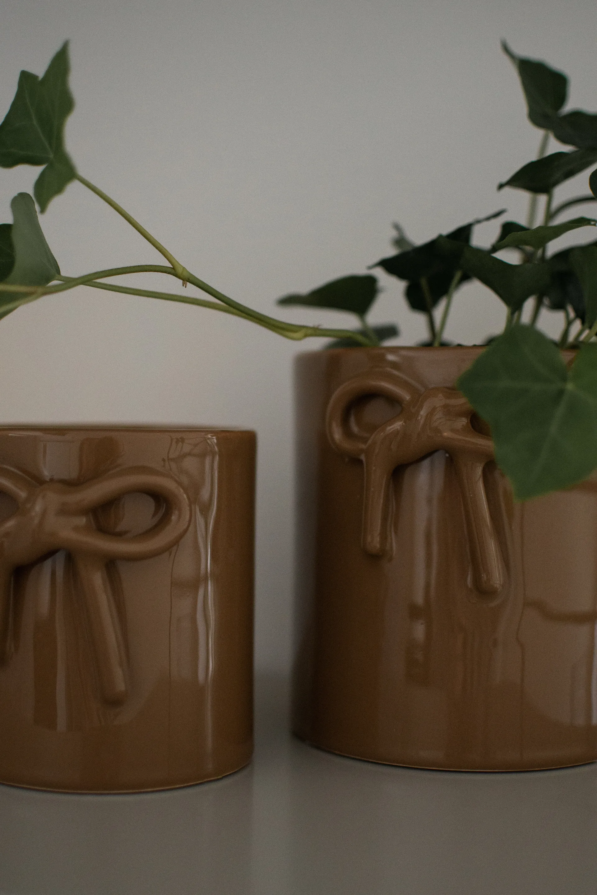 Vaso Bow Ø11 cm, Shiny nougat DBKD