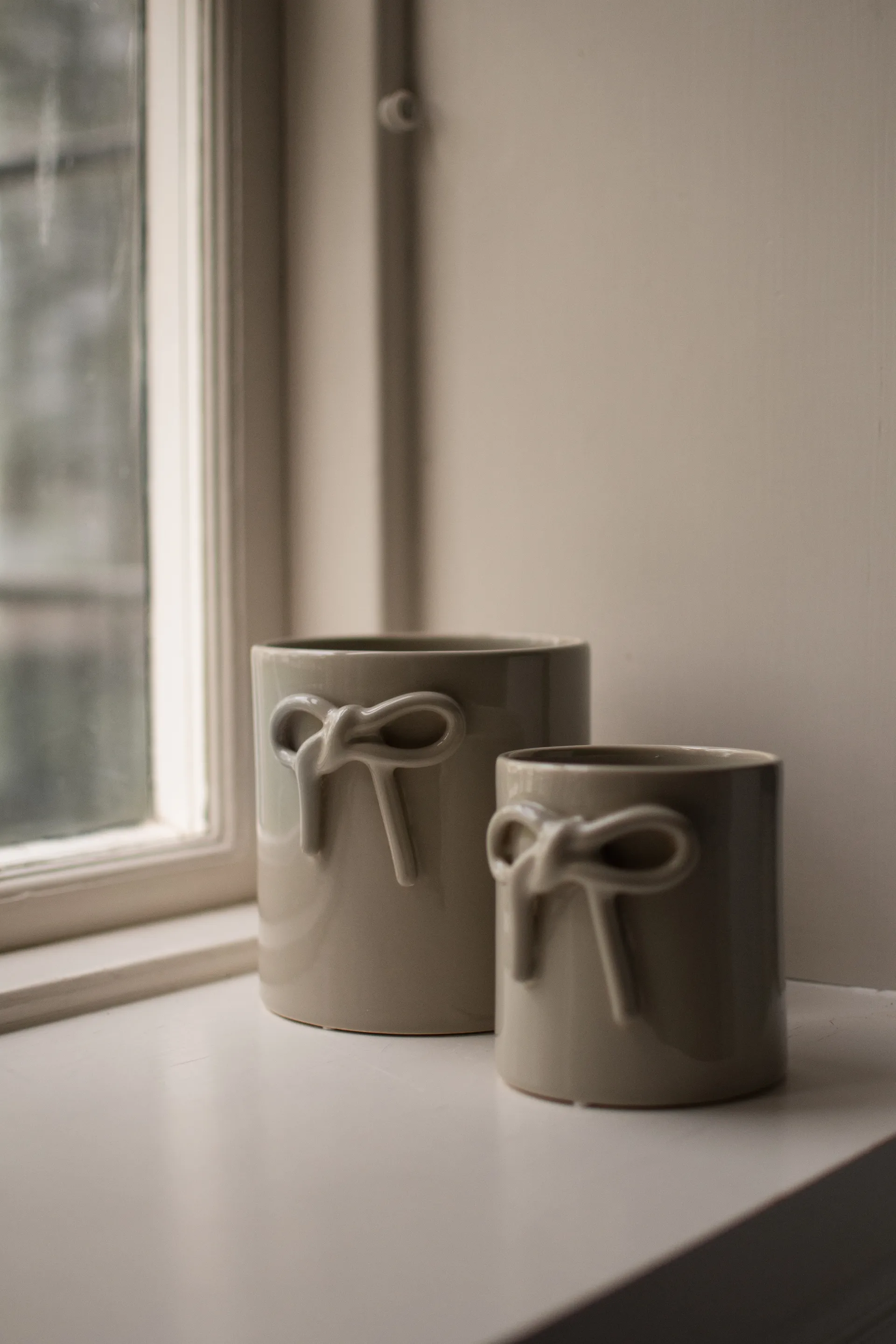 Vaso Bow Ø14 cm, Shiny mole DBKD