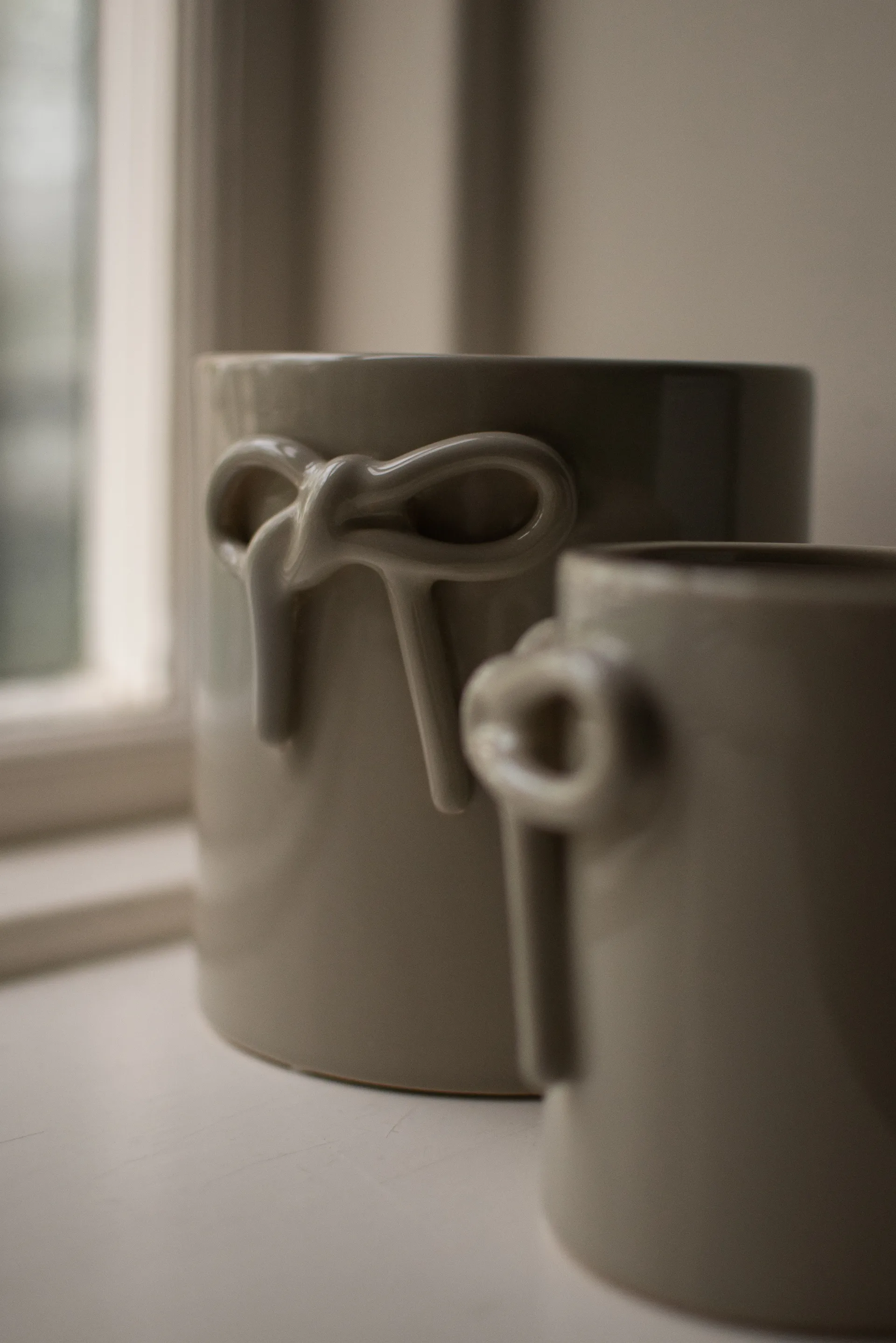 Vaso Bow Ø14 cm, Shiny mole DBKD