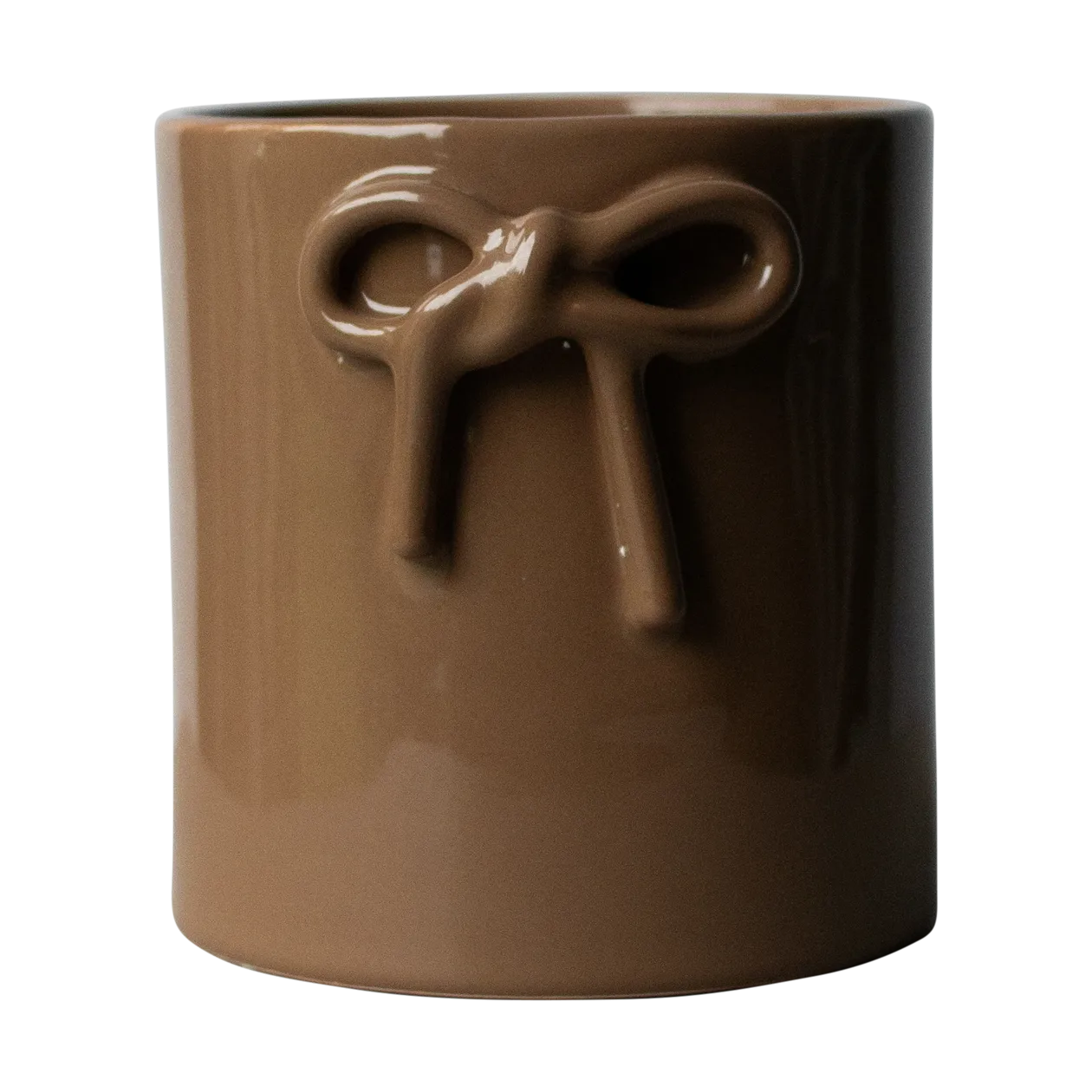 Vaso Bow Ø14 cm, Shiny nougat DBKD