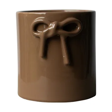 Vaso Bow Ø14 cm - Shiny nougat - DBKD