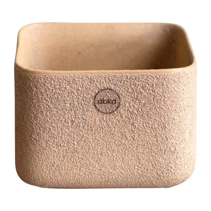 Vaso de flores baixo Cube Ø13 cm - Sand - DBKD