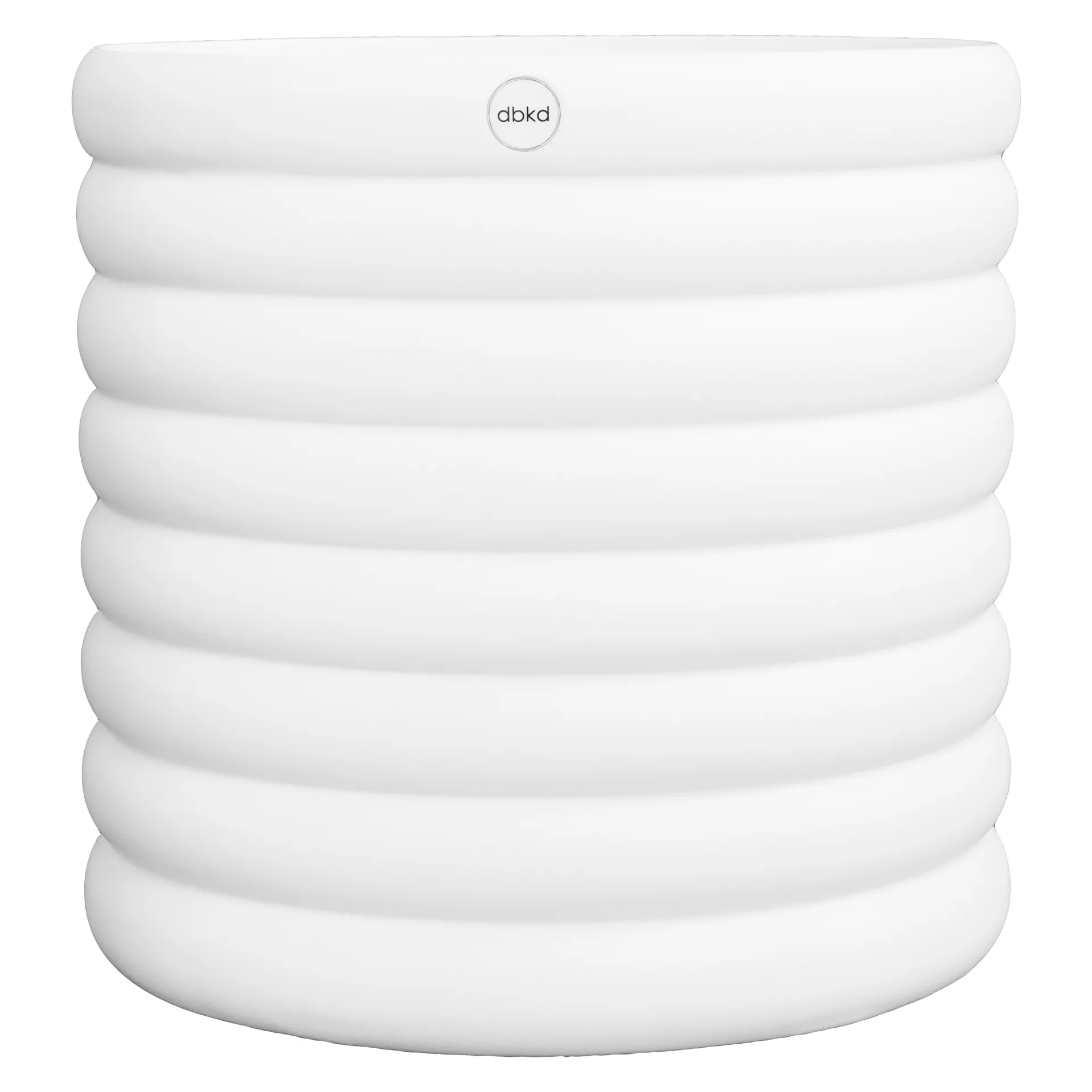 Vaso de flores branco Mud, XL. Ø27 cm DBKD