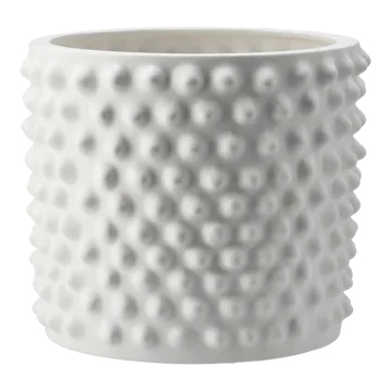 Vaso de flores Cloudy branco mate - Médio - DBKD