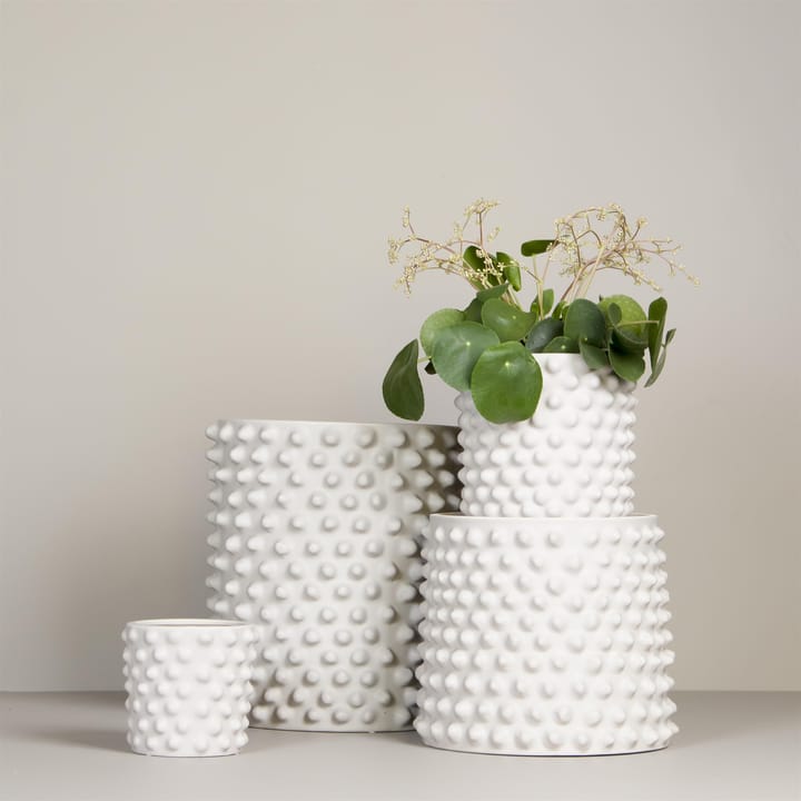 Vaso de flores Cloudy branco mate, pequeno DBKD