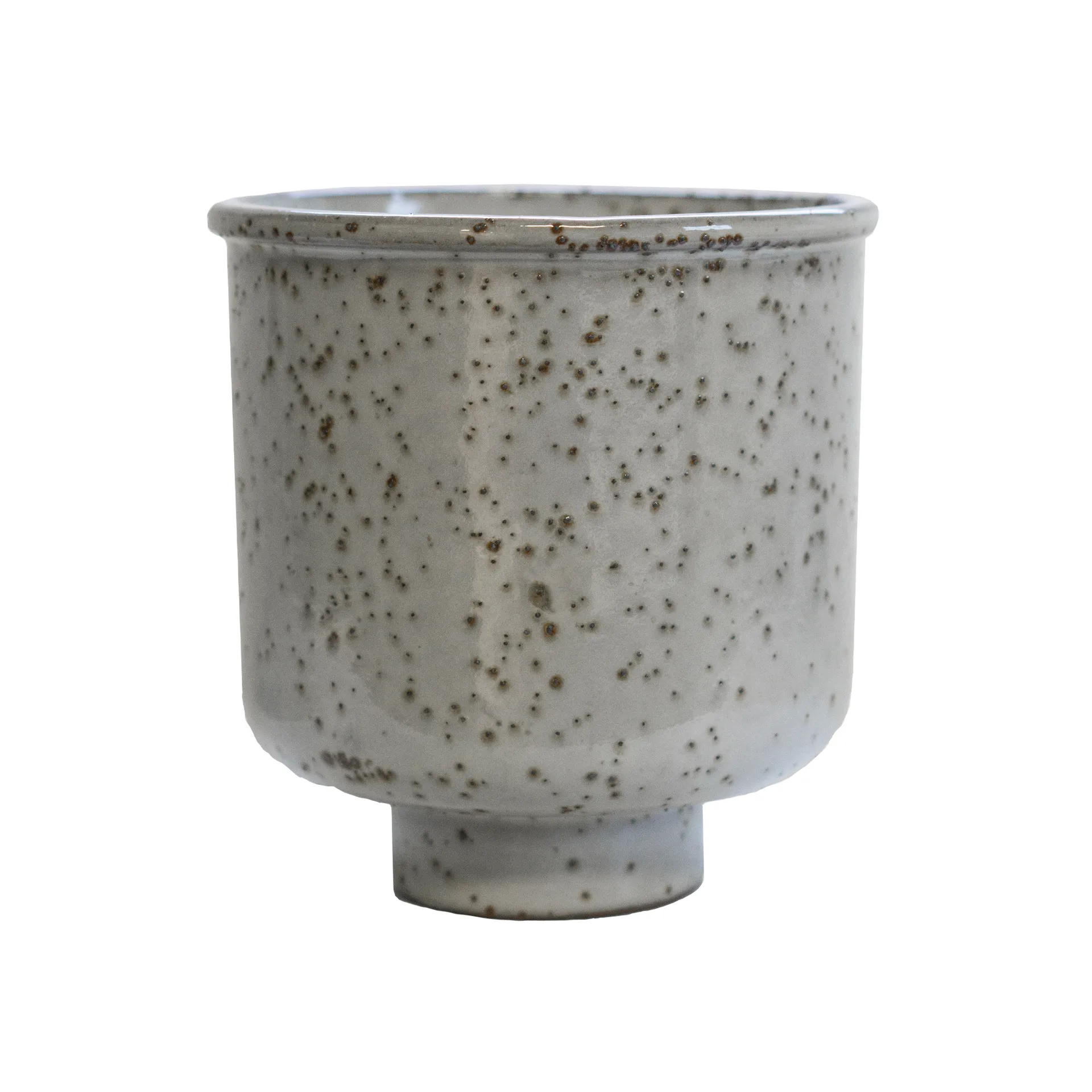 Vaso de flores de cerâmica Basic Ø15, stone DBKD