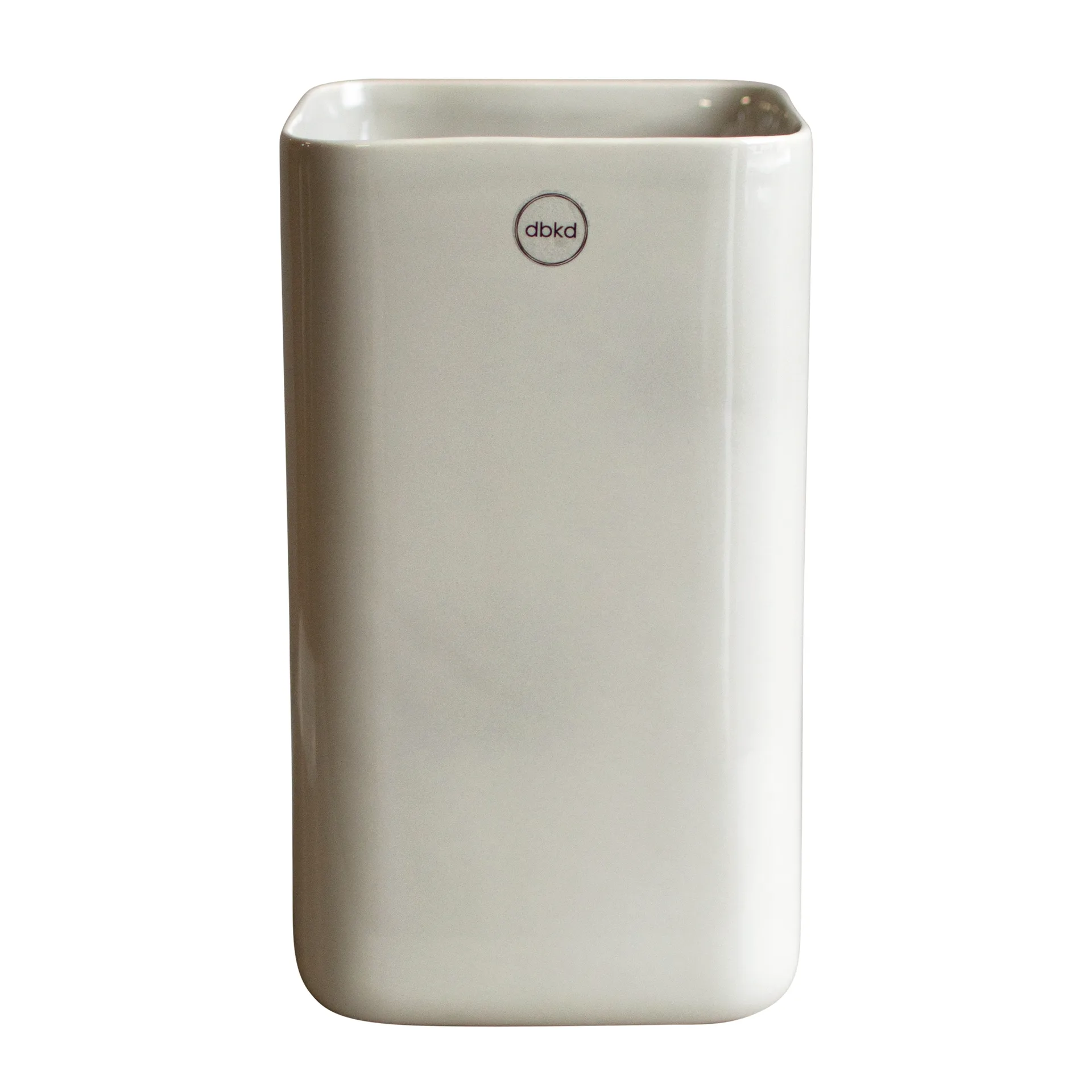 Vaso de flores grande Cube Ø13 cm, Shiny mole DBKD