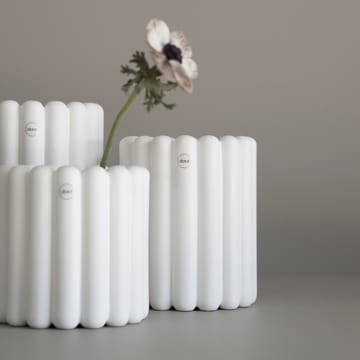 Vaso de flores grande Mist Ø19x27 cm - Branco - DBKD