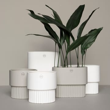 Vaso de flores oval alto Front  - branco - DBKD