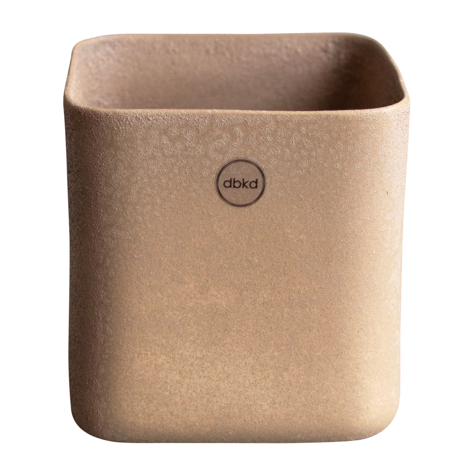Vaso de flores pequeno Cube Ø13 cm, Sand DBKD