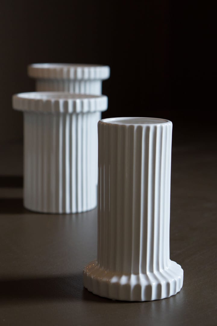 Vaso de flores pequeno Stripe 18 cm, Shiny white DBKD