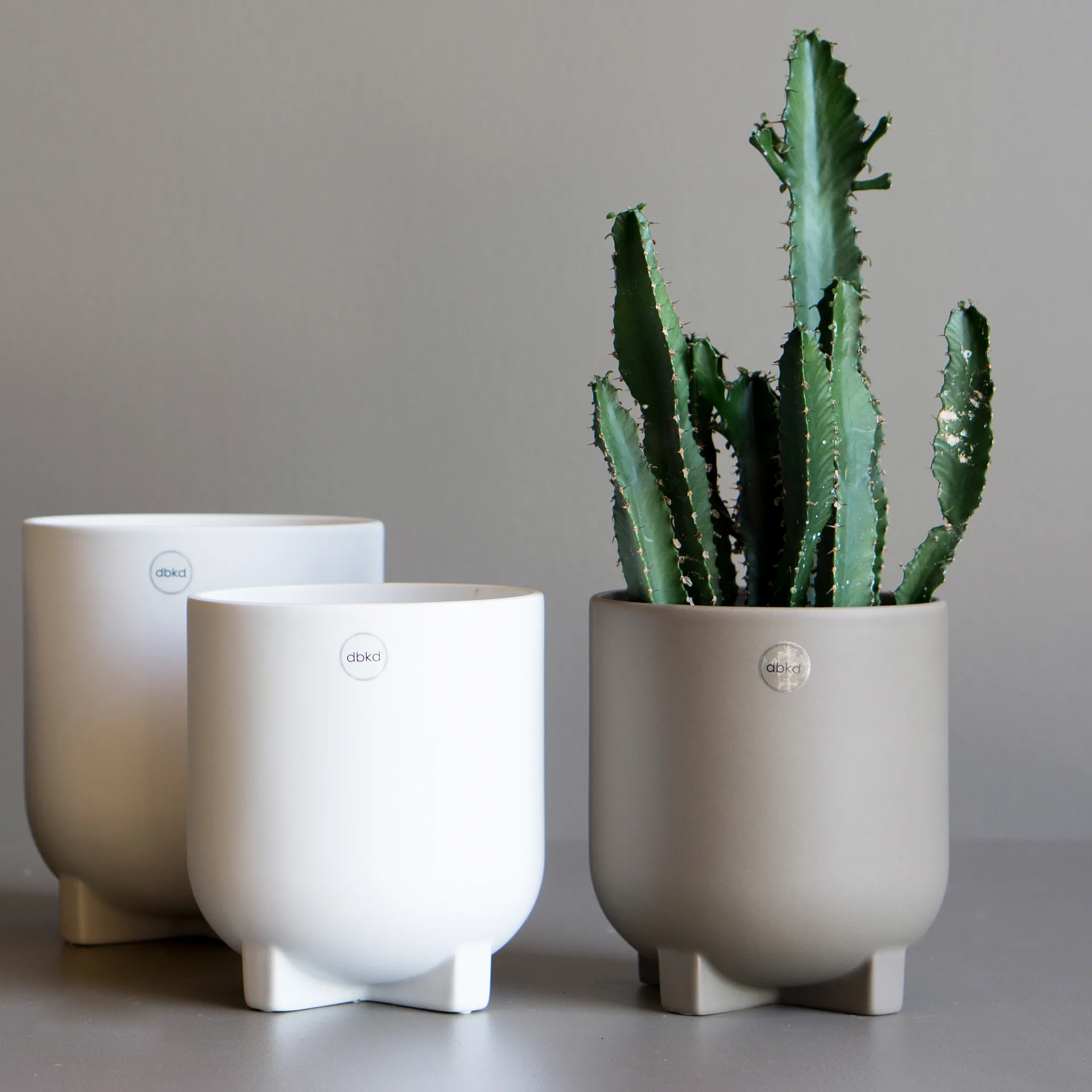 Vaso de flores Plus Ø14 cm, dust DBKD