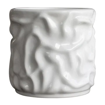 Vaso de flores Swoon Ø15 cm - Shiny white - DBKD