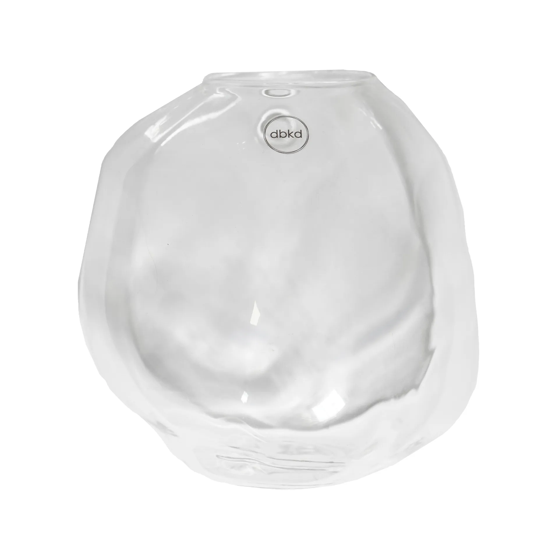 Vaso de parede transparente Pebble, grande Ø 18 cm DBKD