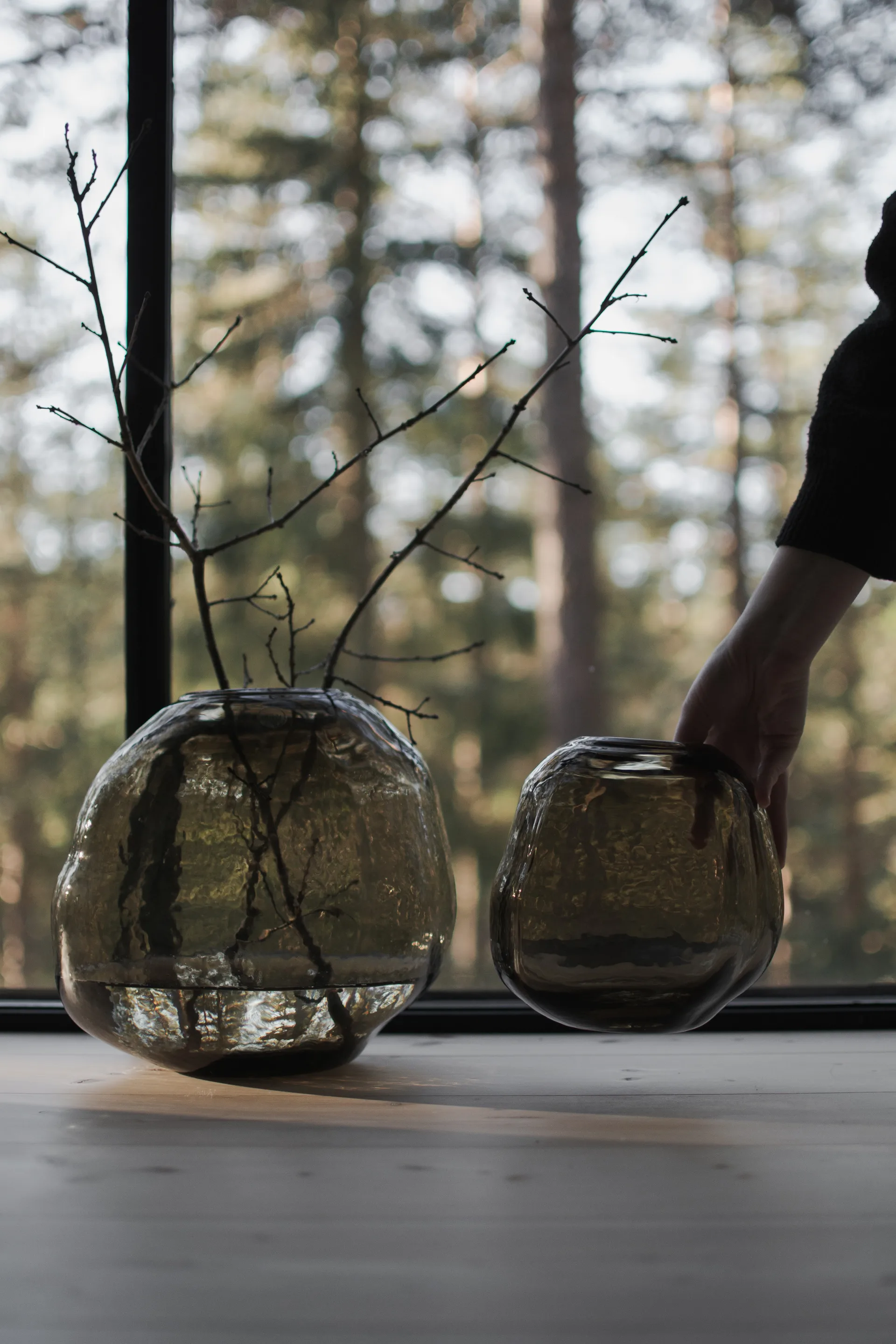 Vaso Pebble marrom, Liten Ø20 cm DBKD