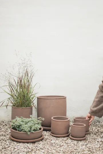 Vaso Terra - Castanho, Ø14x14 cm - DBKD
