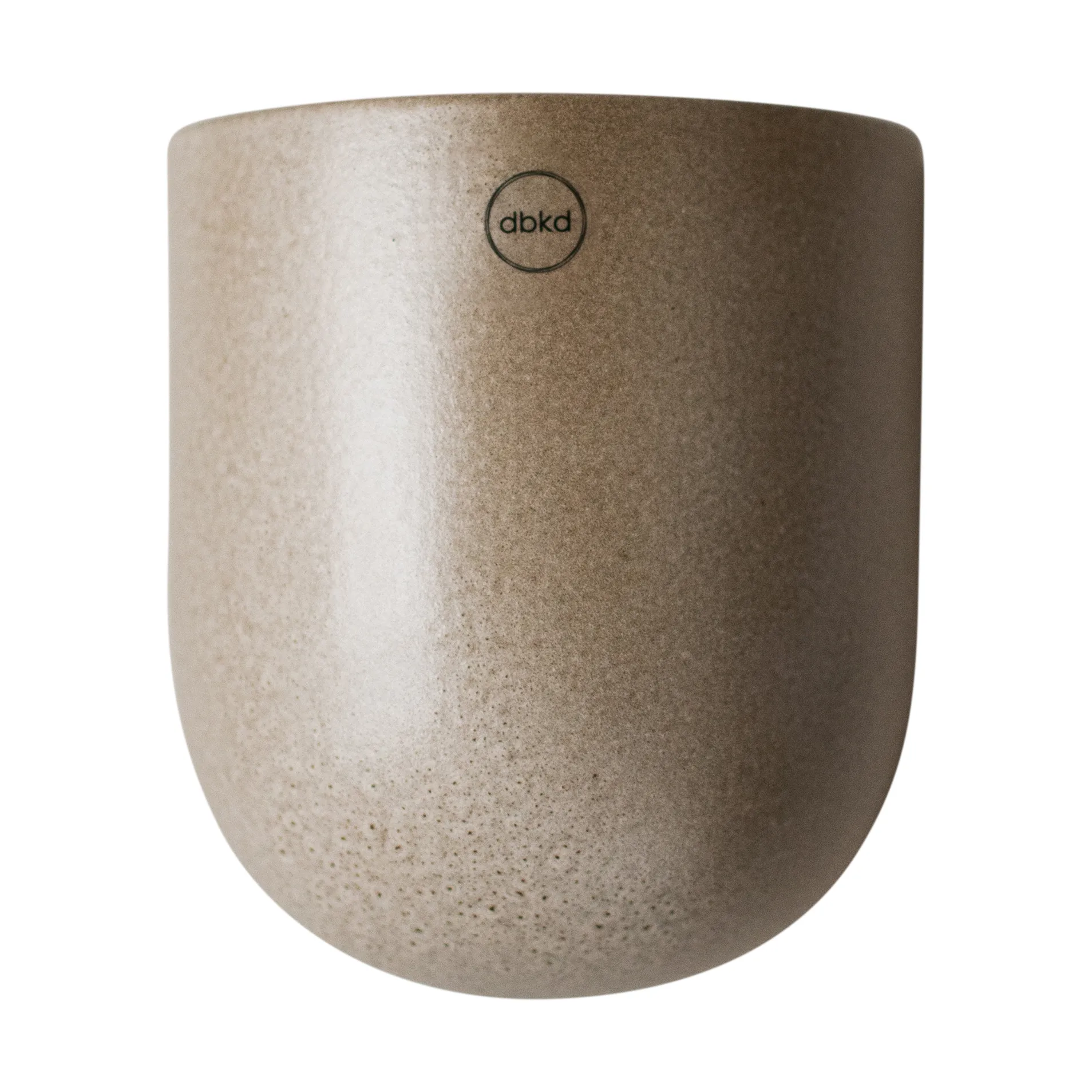 Vaso/pote mural Cut beige, Large 17 cm DBKD
