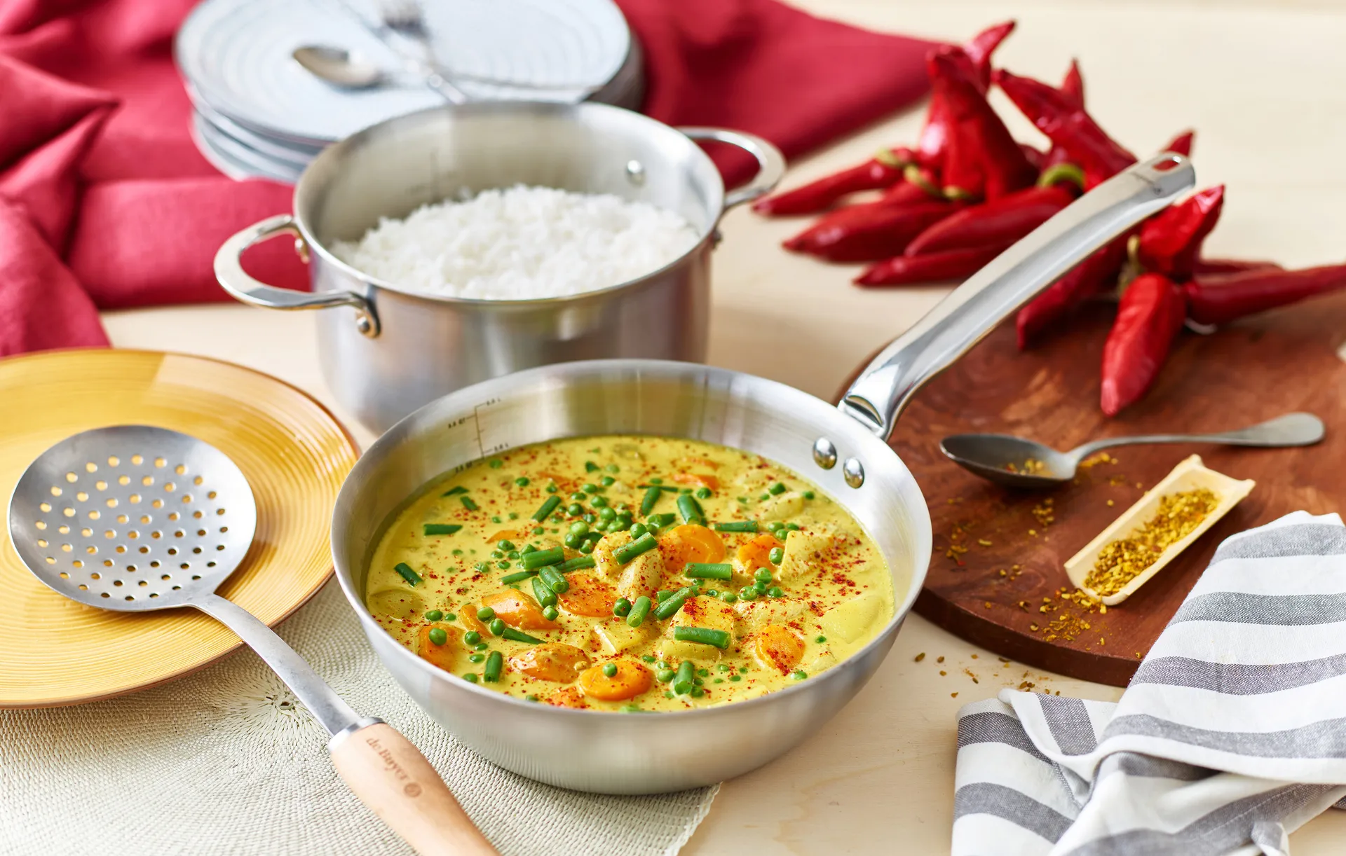 Alchimy panela de saltear arredondada em aço inoxidável, Ø20 cm De Buyer