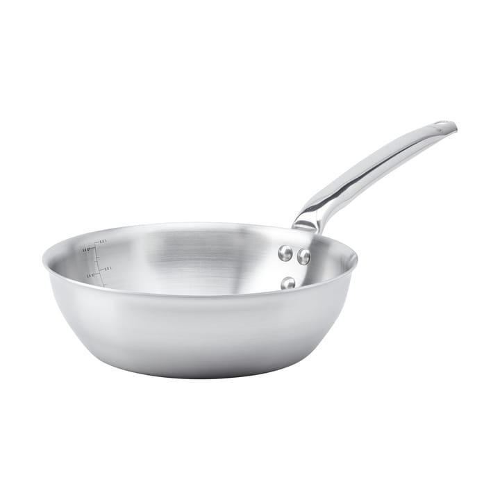 Alchimy panela de saltear arredondada em aço inoxidável - Ø24 cm - De Buyer