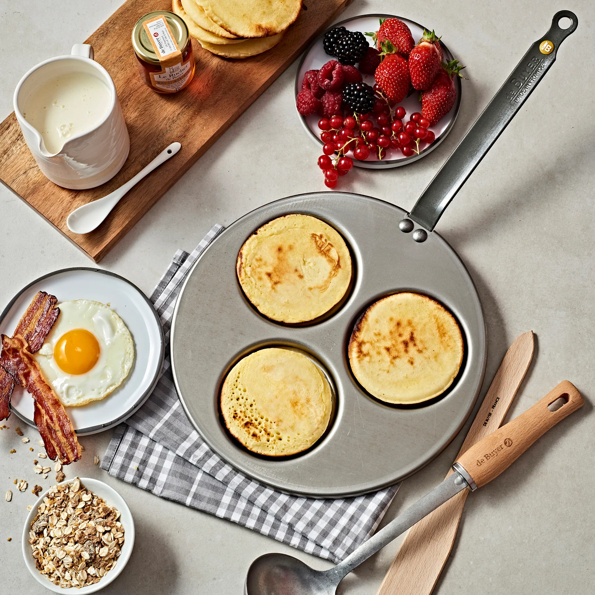 Frigideira para panquecas Americanas Mineral B, 27 cm De Buyer