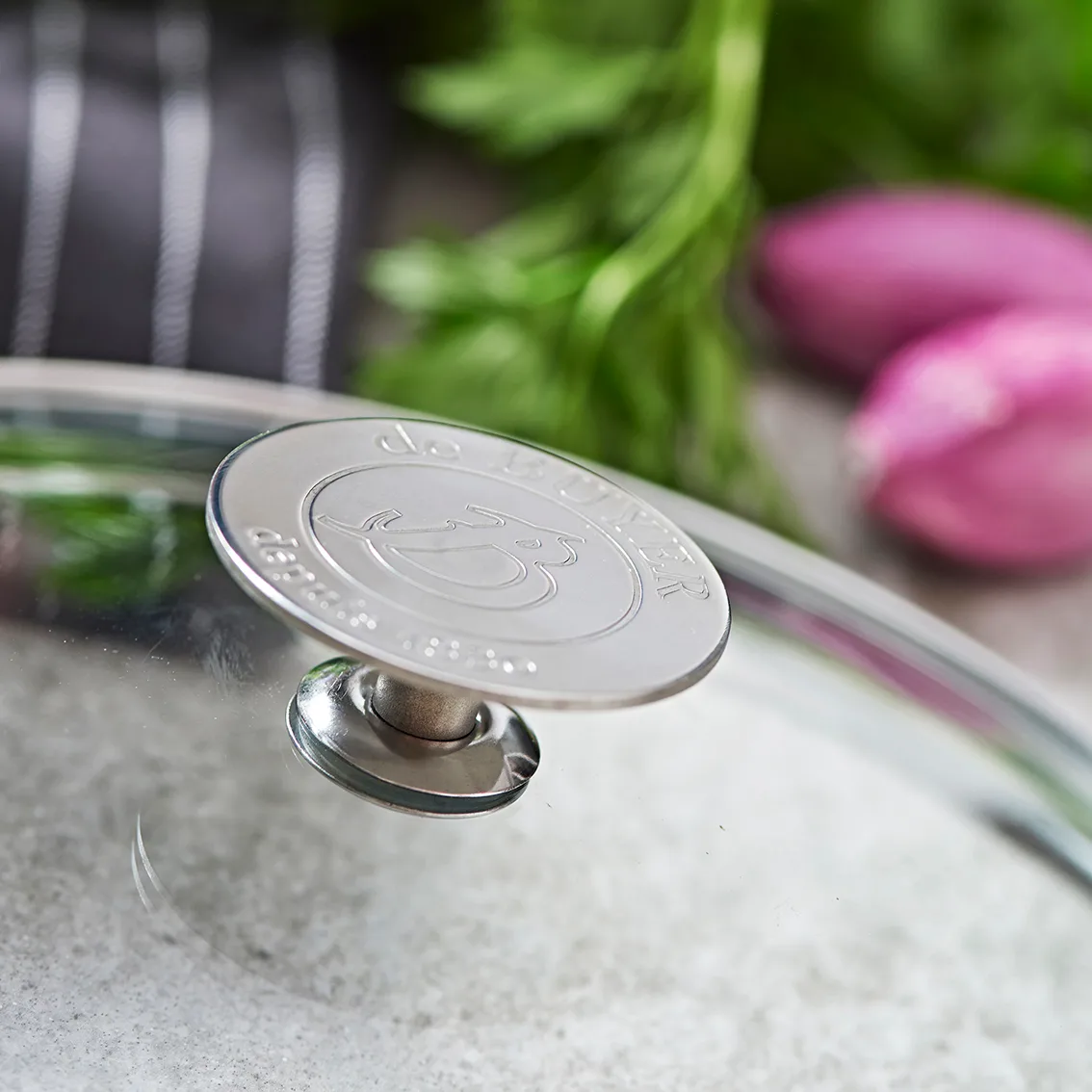 Tampa de vidro Milady, Ø24 cm De Buyer