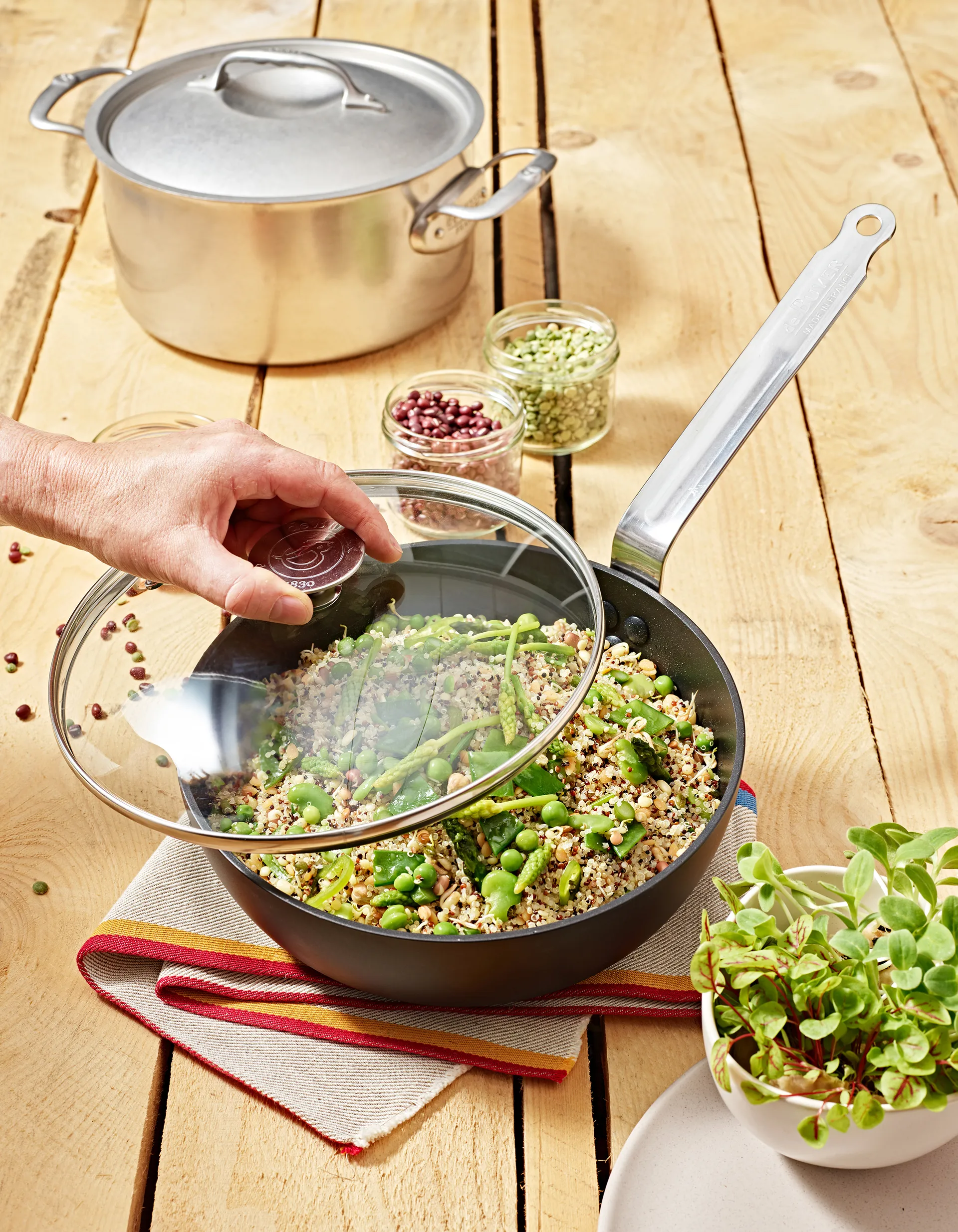 Tampa de vidro Milady, Ø24 cm De Buyer