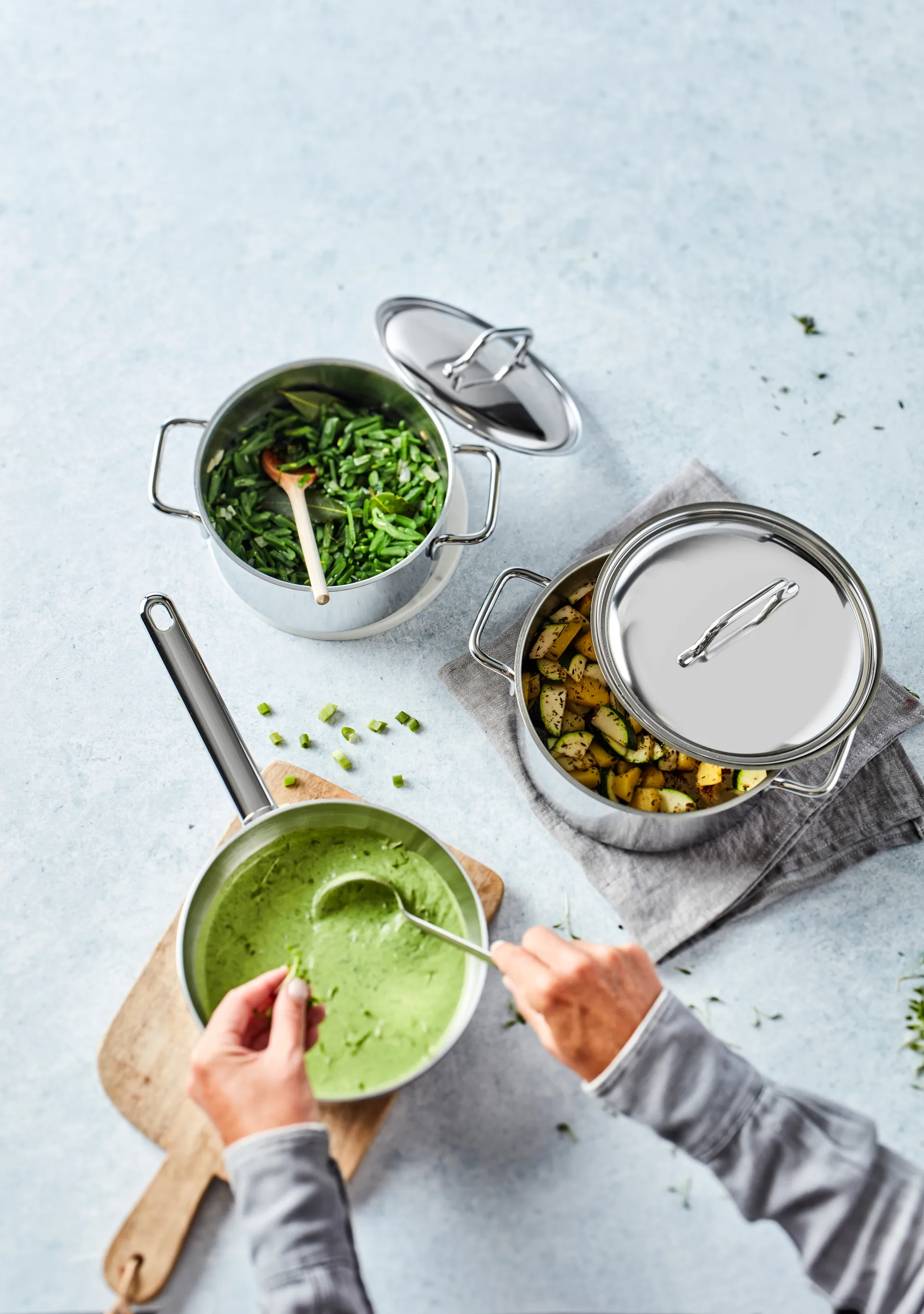 Demeyere Apollo 7 panela baixa em aço inoxidável, 2,2 L Demeyere