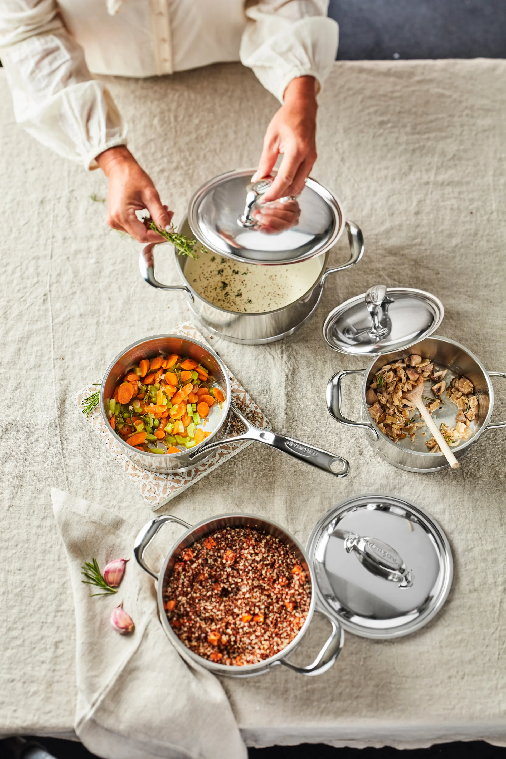 Demeyere Atlantis 7 panela baixa em aço inoxidável, 1,5 L Demeyere