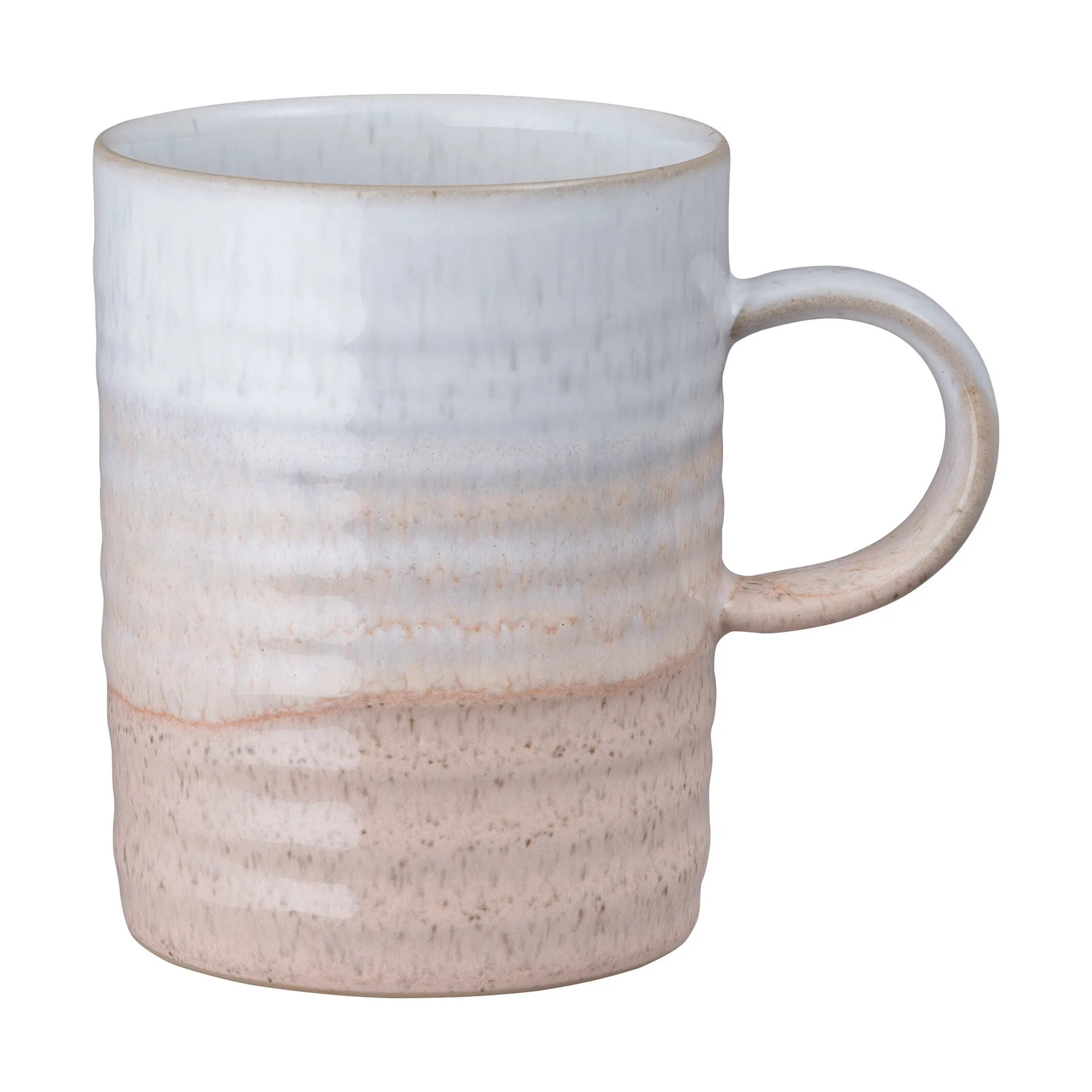 Caneca estriada Kiln Coral, Coral-bege, Ø8 cm Denby