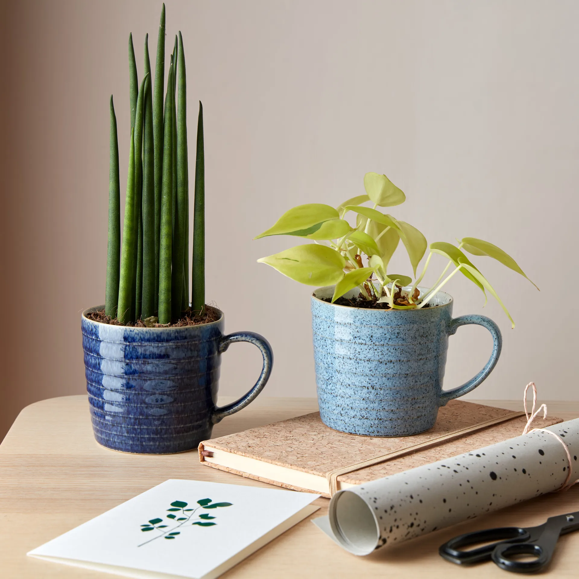 Caneca Studio Blue 40 cl, Chalk-pedra Denby