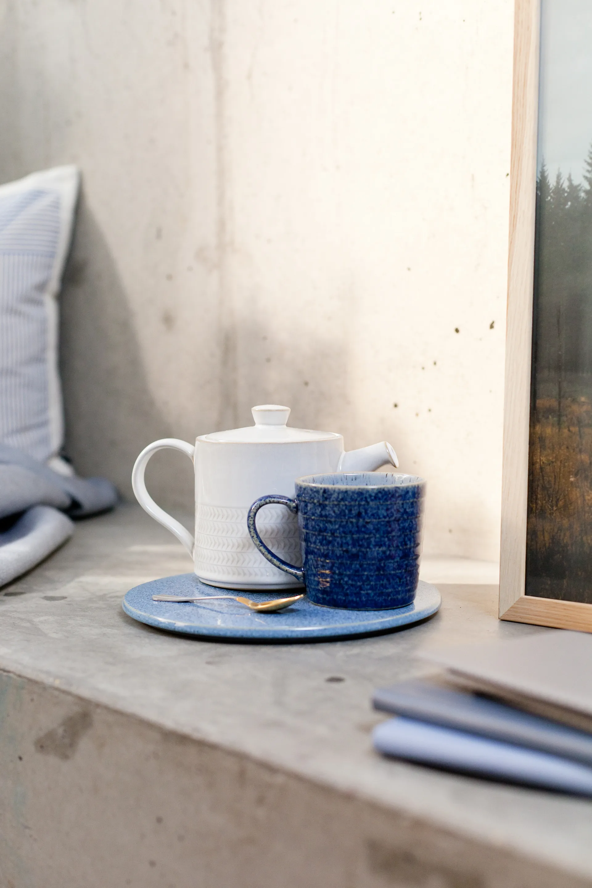 Caneca Studio Blue 40 cl, Cobalt-pebble Denby