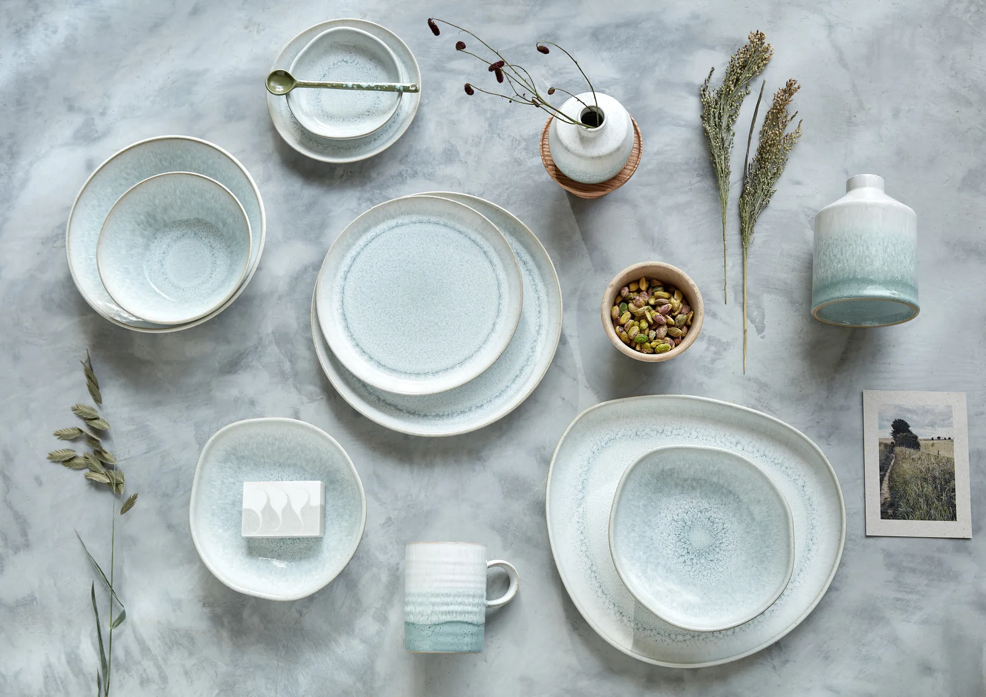 Conjunto de louça Klin Green, 12 peças Denby